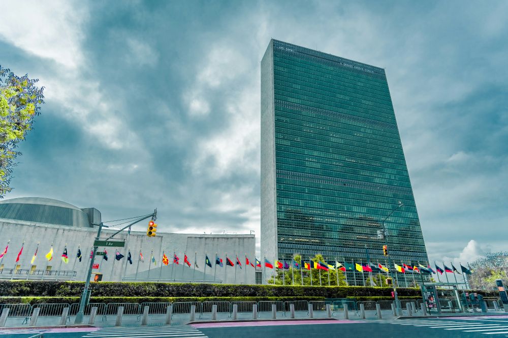 UN headquarters in new york.